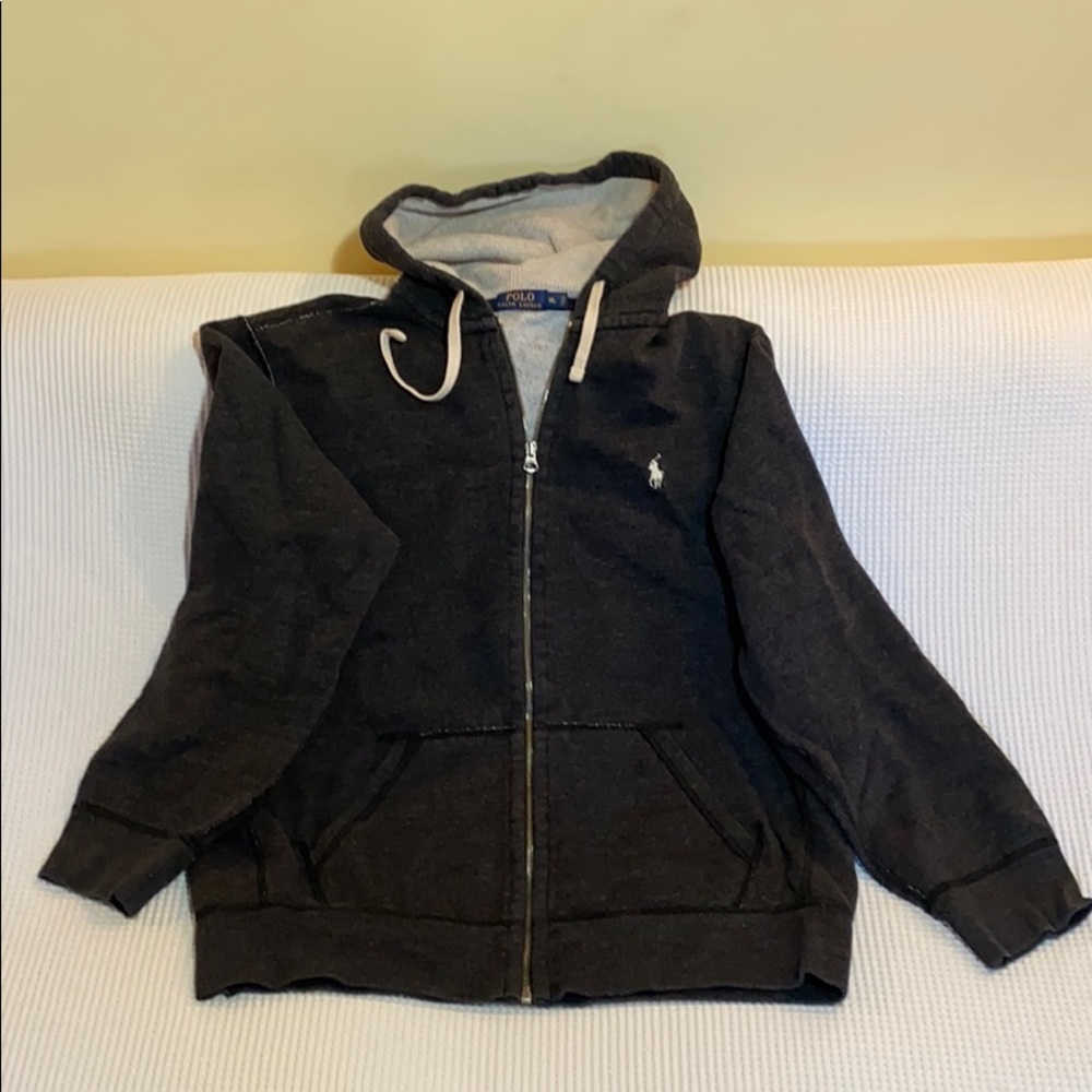 Polo Ralph Lauren Dark Grey Hoodie Full Zip Sweats
